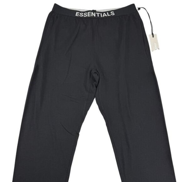 NWT ESSENTIALS Fear Of God Black Lightweight Men's Lounge Pant Size Small - Picture 3 of 8
